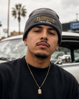 Lowride Gold Emblem Beanie