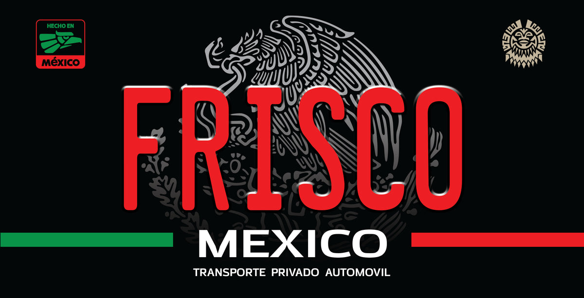 Mexico State Novelty License Plate – 12" × 6" Aluminum