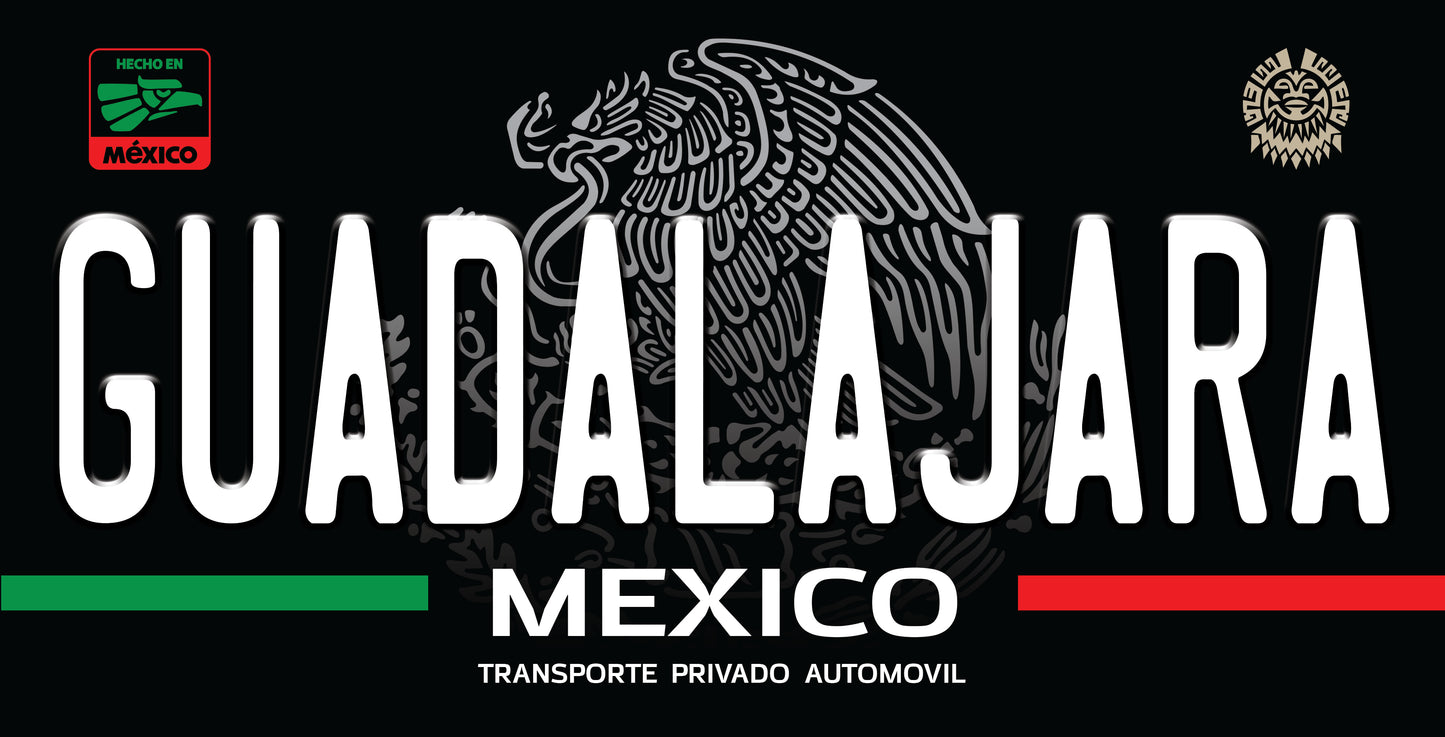Mexico State Novelty License Plate – 12" × 6" Aluminum