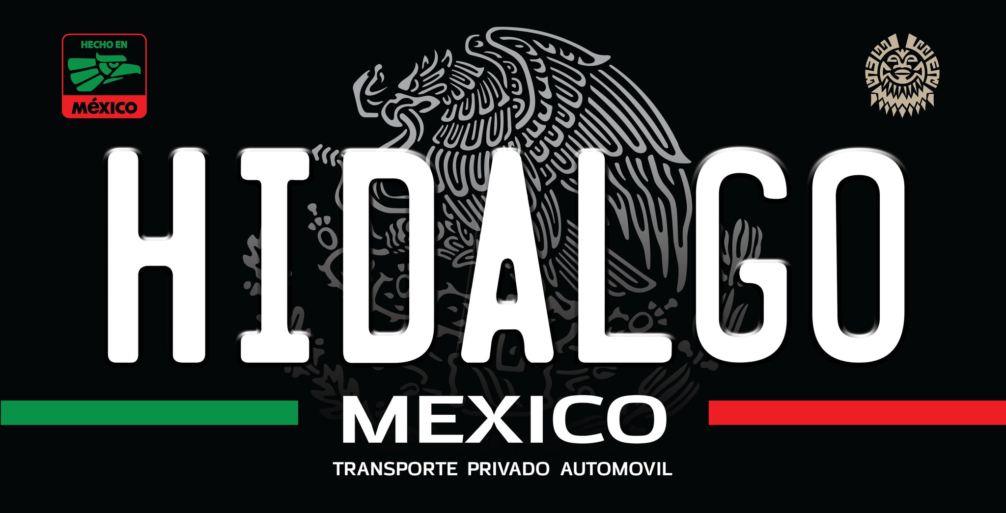 Mexico State Novelty License Plate – 12" × 6" Aluminum