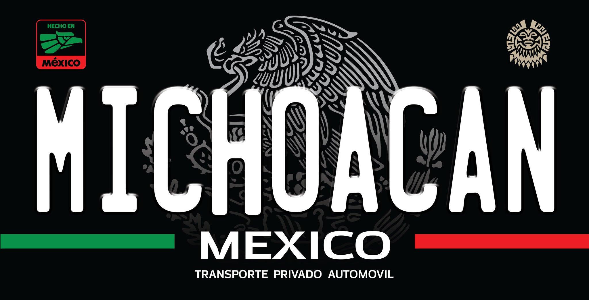 Mexican State License Plate