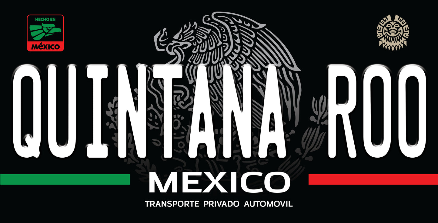 Mexican State License Plate