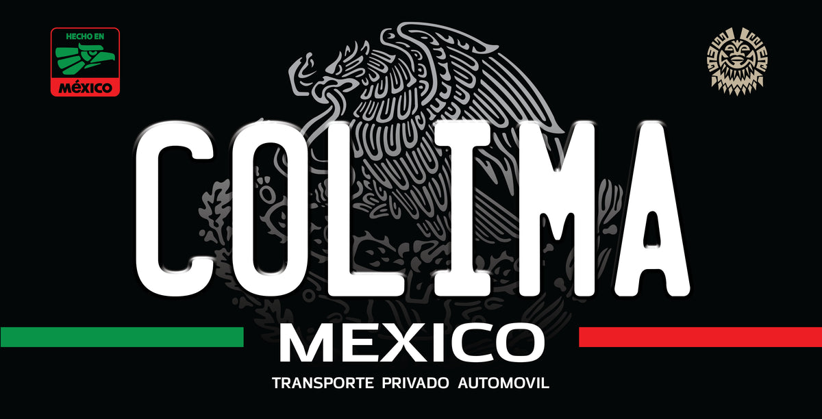 Mexico State Novelty License Plate – 12" × 6" Aluminum