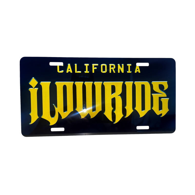 iLowRide Classic License Plate