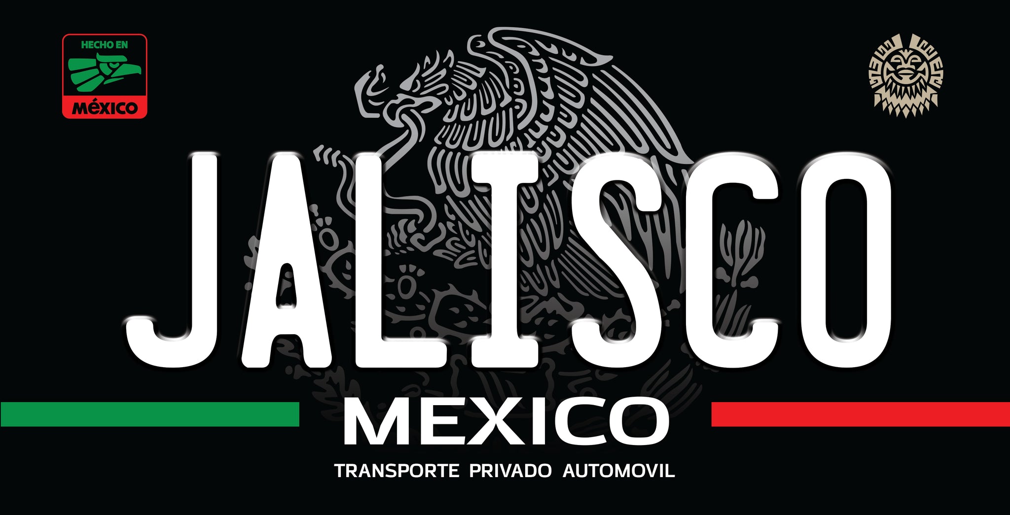 Mexico State Novelty License Plate – 12" × 6" Aluminum