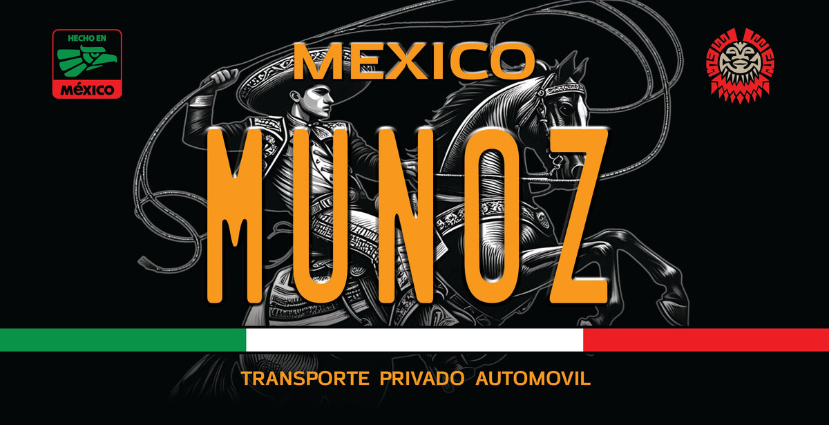 Munoz Last Name Plate by iLowRide