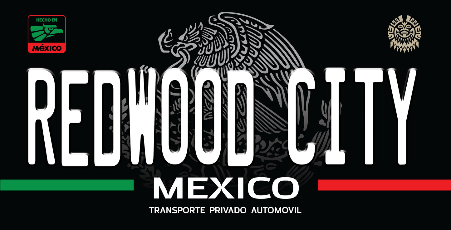 Mexican State License Plate