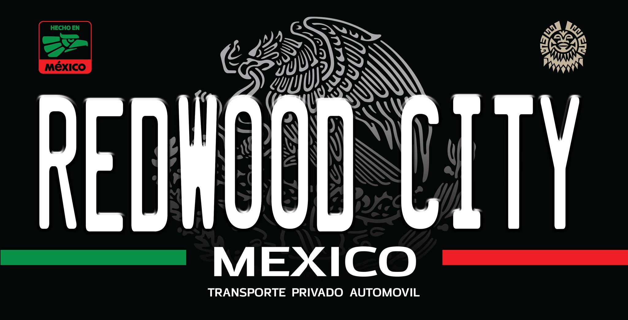 Mexican State License Plate