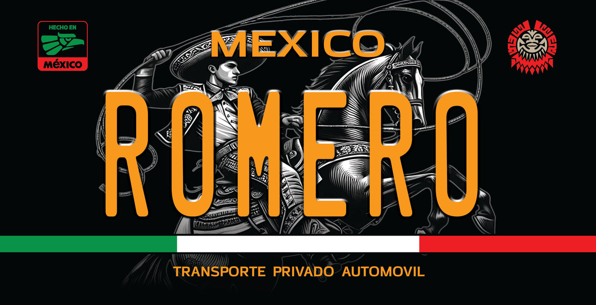 Romero Last Name Plate by iLowRide