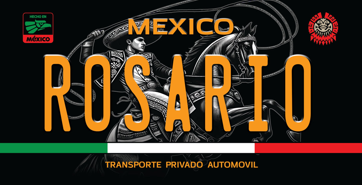 Rosario Last Name Plate by iLowRide