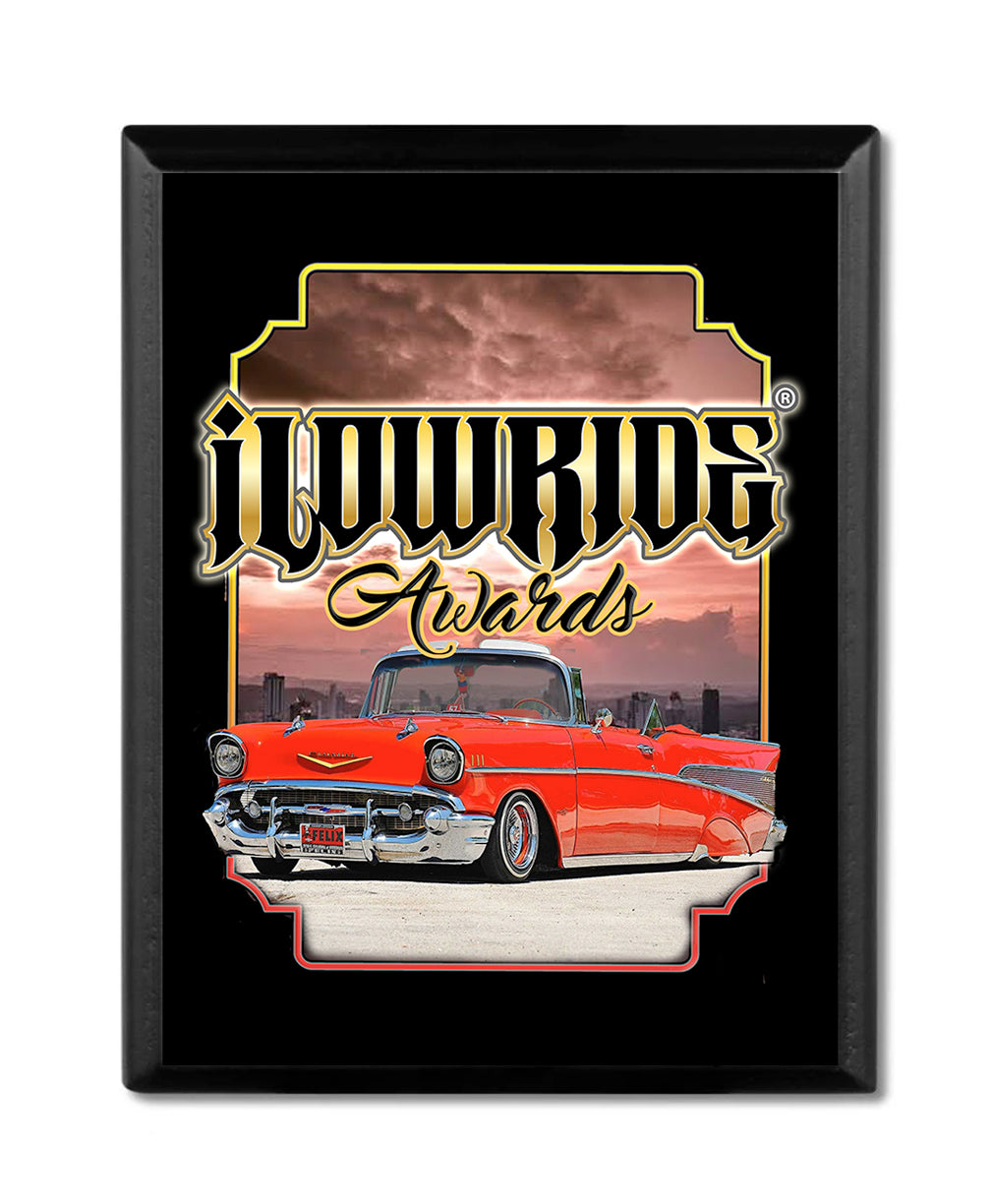 Custom Lowrider Black Finish Plaque